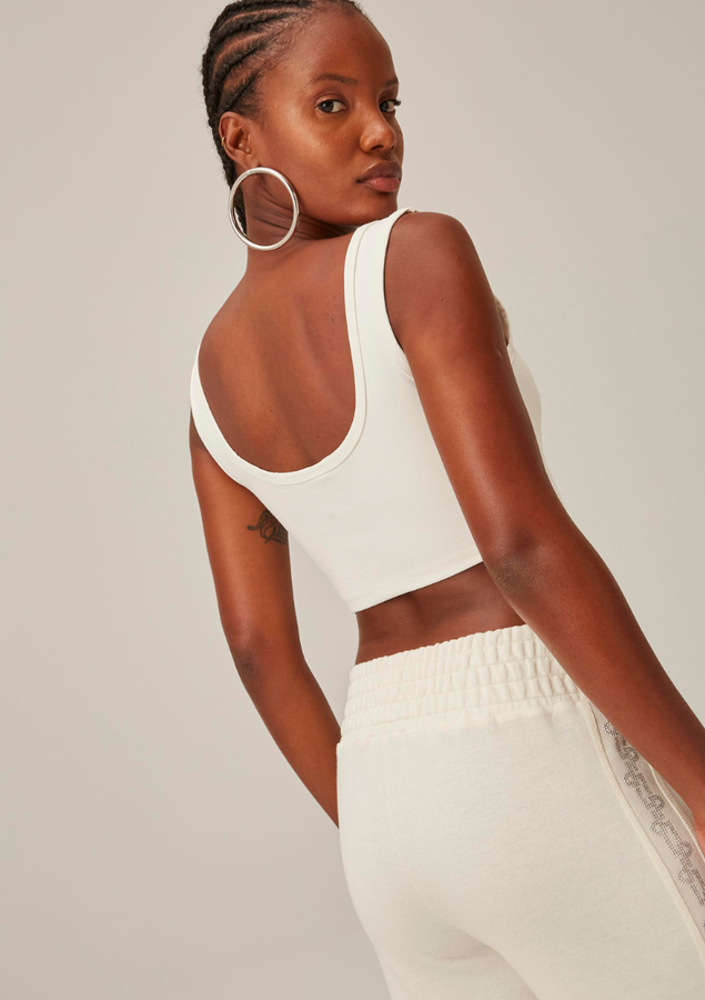 TOP DE ALCA SHINE EASY-LANÇA PERFUME OFF WHITE