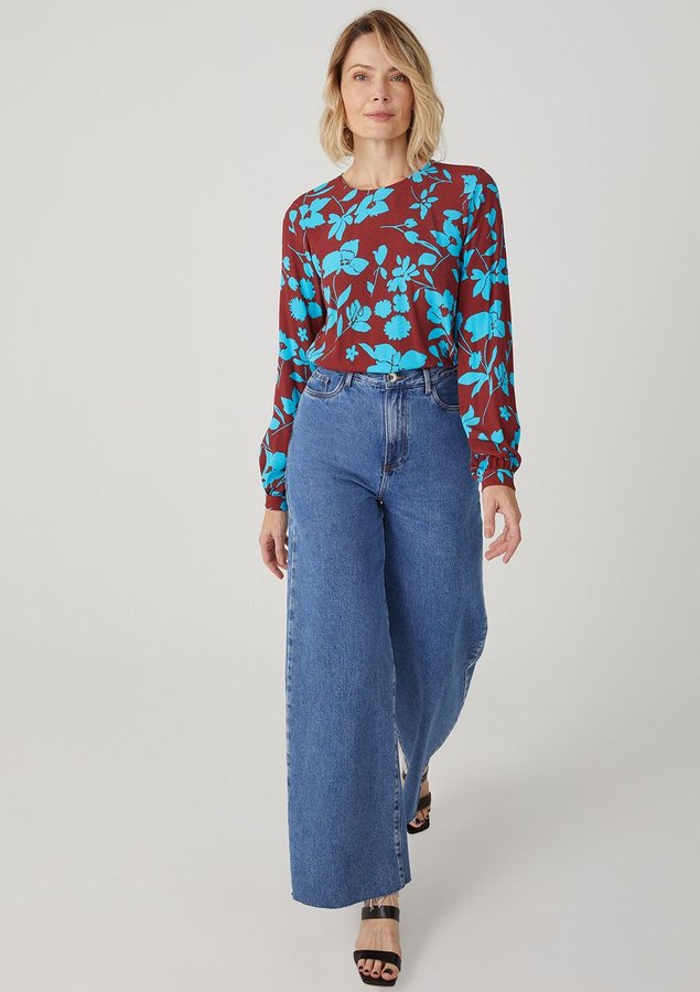 221016306 1023 030 blusa floral bicolor turquesa