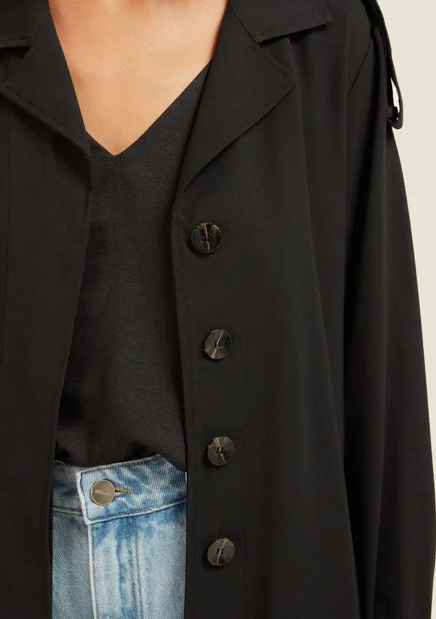 PARKA UTILITARIA SHOULDER PRETO