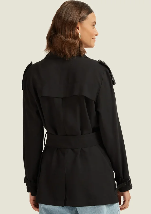 PARKA UTILITARIA SHOULDER PRETO