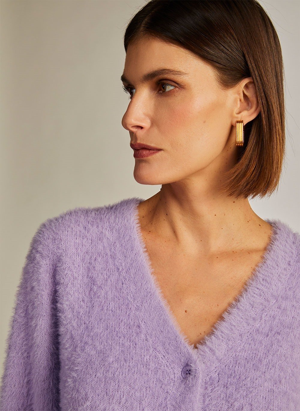 CARDIGAN GIO II LE LIS BLANC LILAS