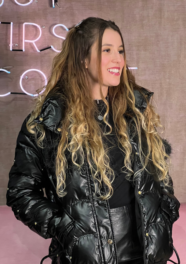 JAQUETA NUVEM COM TACHAS PATRICIA AZZ PRETO
