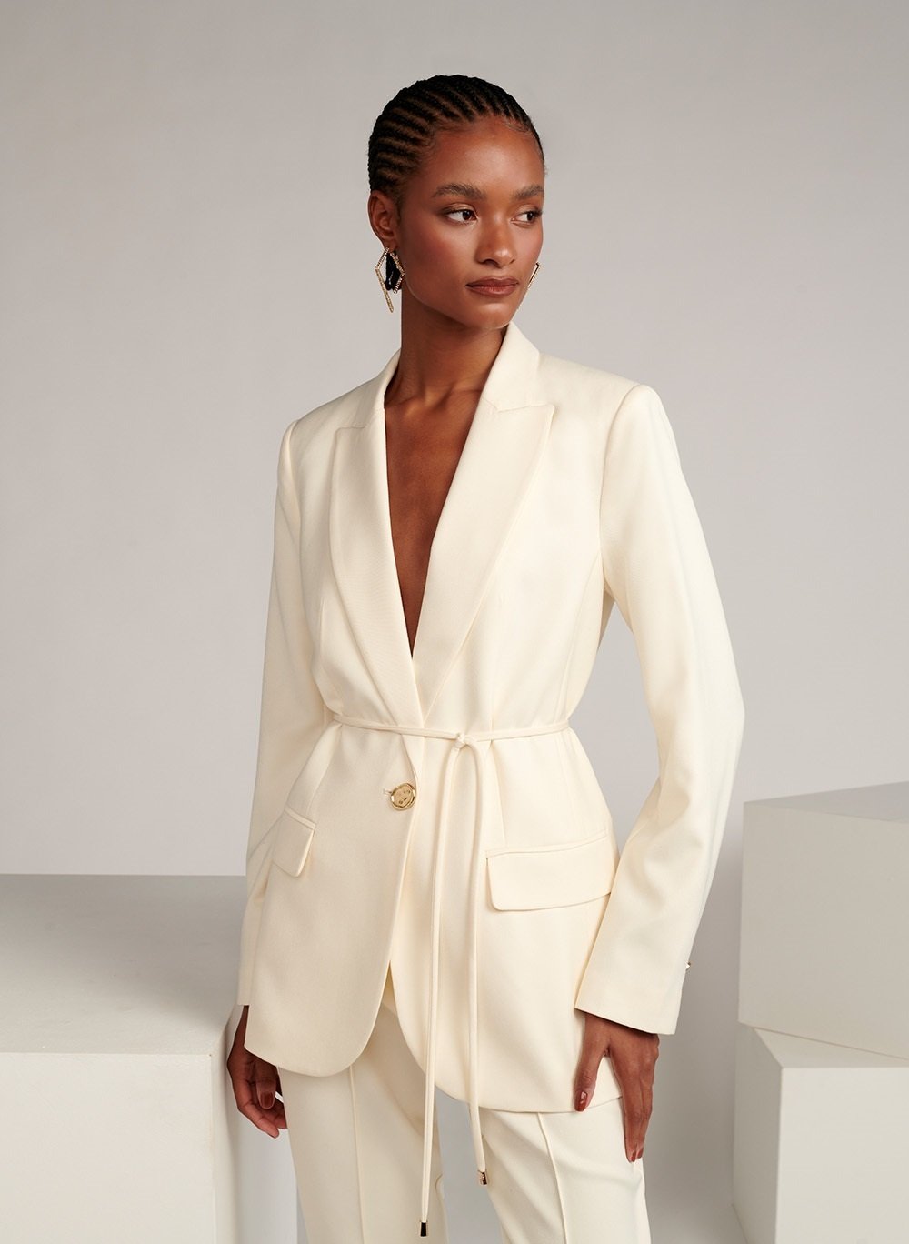 BLAZER CHLOE V LE LIS BLANC OFF WHITE