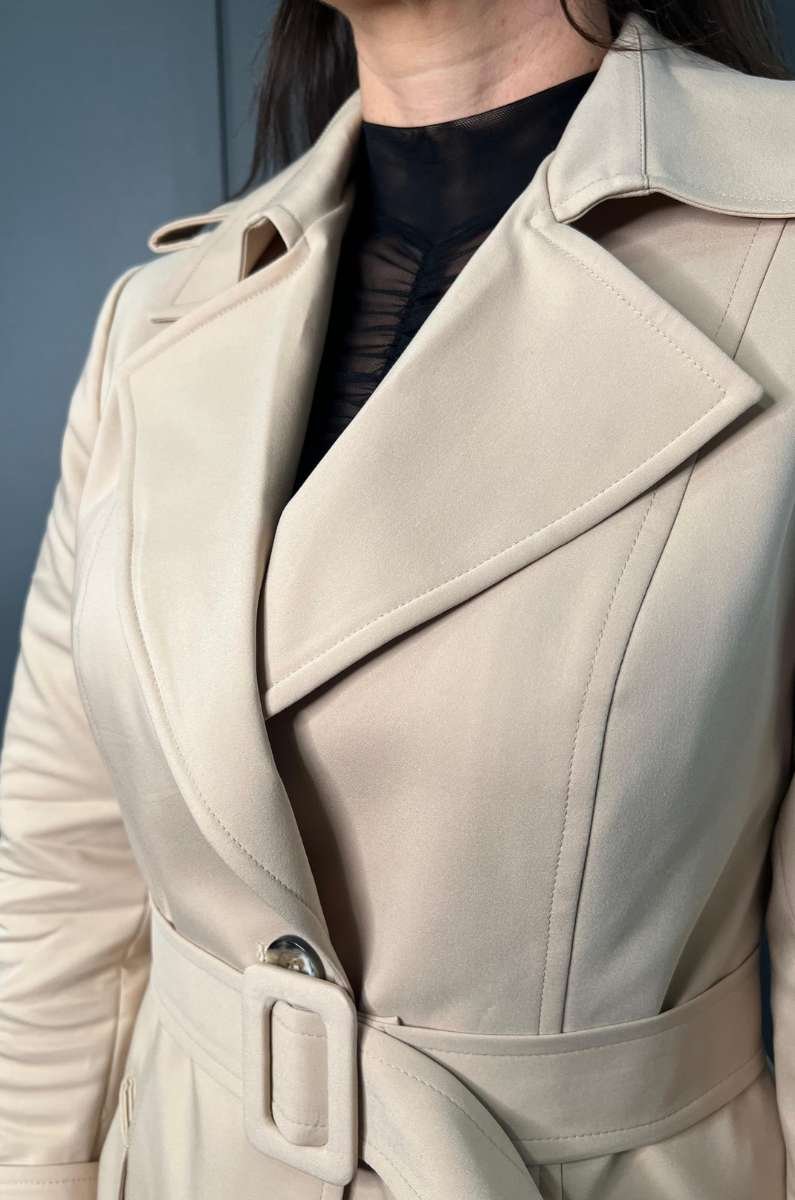 CASACO TRENCH COAT LONGO BEGE MALISE