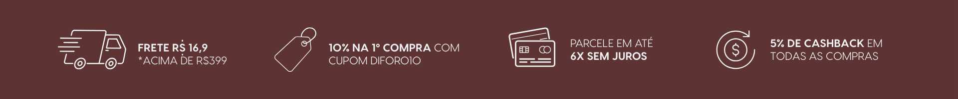 5 de cashback em todas as compras 1